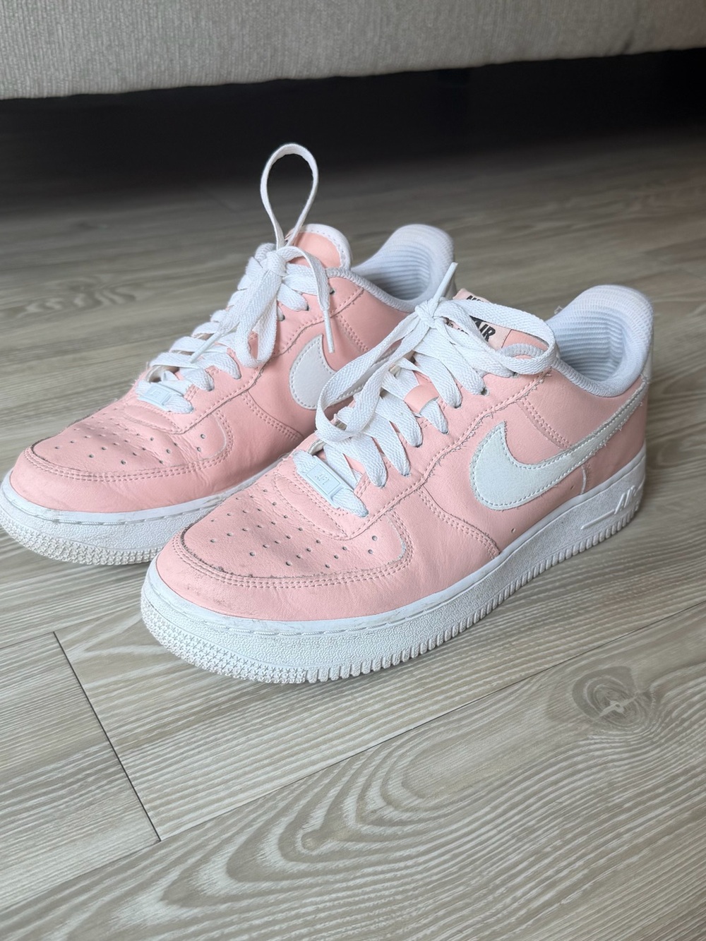Nike Women’s Air Force 1 Pink with White Logo